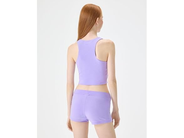 Florence By Mills Women (S) Side Crop Tank Top