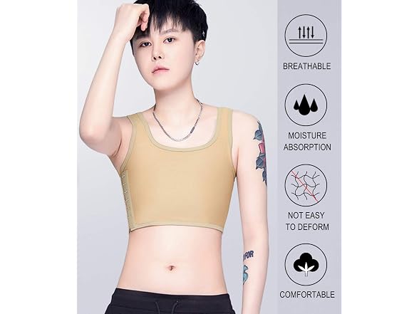 Aivtalk Women (L) Compression Tank Tomboy FTM Top