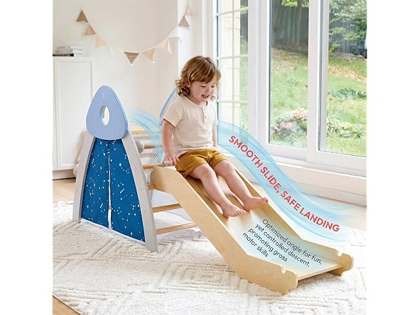Hape 4-in-1 Climb 'n' Slide Gym Set