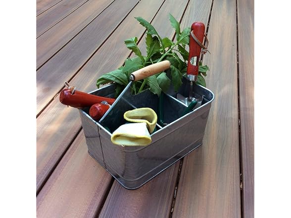 Benzara Galvanized Metal Sturdy Carry A