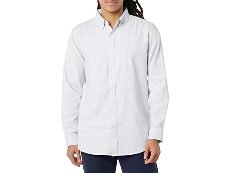 Amazon Essentials Mens LS Stretch Oxford Button Up - Gallery 8