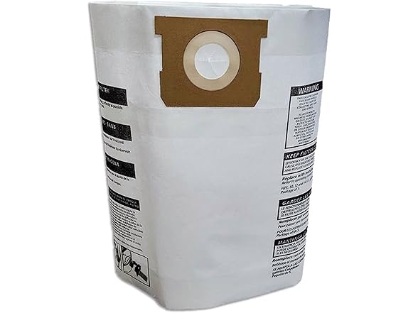 Casa Vacuums (10) Replacement Bags For Shop Vac