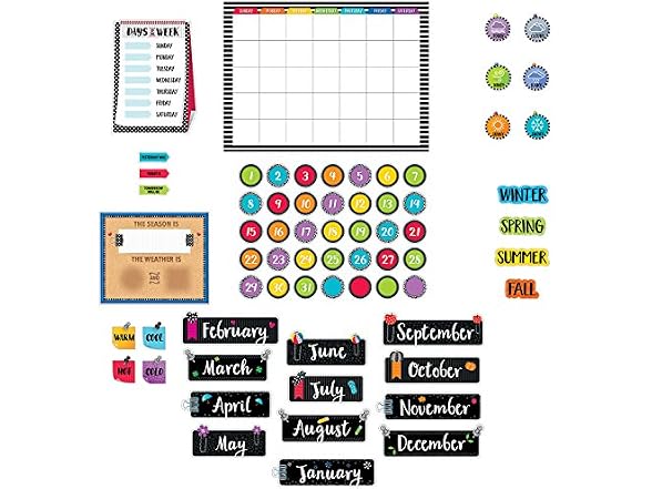 Creative Teaching Press Bold & Bright Calendar Set
