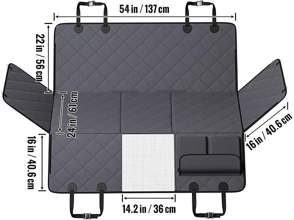 Back Seat Extender for Dogs,Dog 400lbswith
