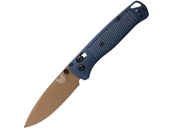 Benchmade Bugout Knife - Crater Blue Grivory - Cerakote Finish