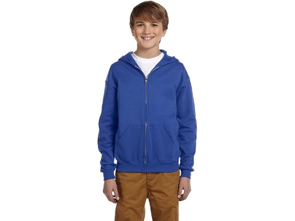 Jerzees Men (L) Youth Oz. NuBlend® Full-Zip Fleece