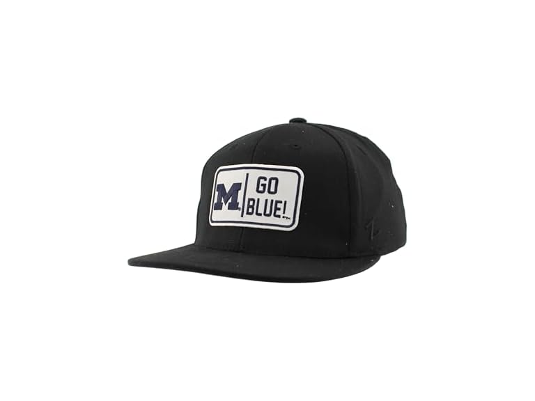 ZHATS Standard NCAA Officially Licensed Fitted Hat M15Z Defer Black, Large,Michigan Wolverines