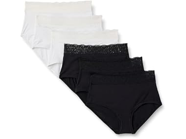$9.99, Was $19.90, 49% Off! (6 Pack) Amazon Essentials Womens Full Brief Panty dealfomo