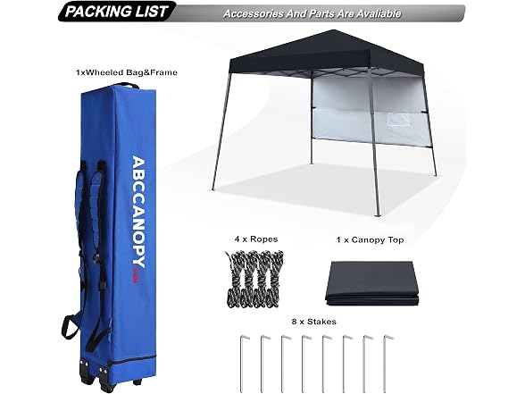ABCCANOPY Outdoor Pop Up Canopy 10x10 Beach