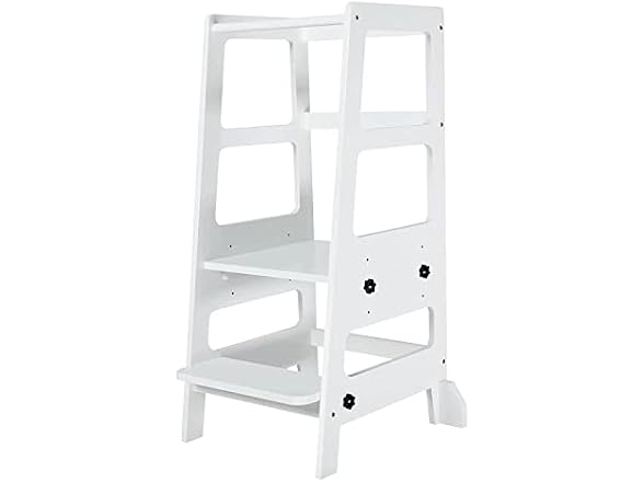 Adjustable-Height Toddler Tower Stool