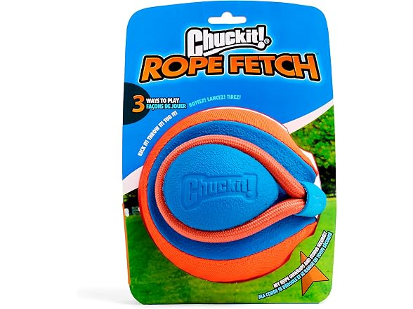 Chuckit! Rope Fetch Dog Toy - Ball on Rope Fe