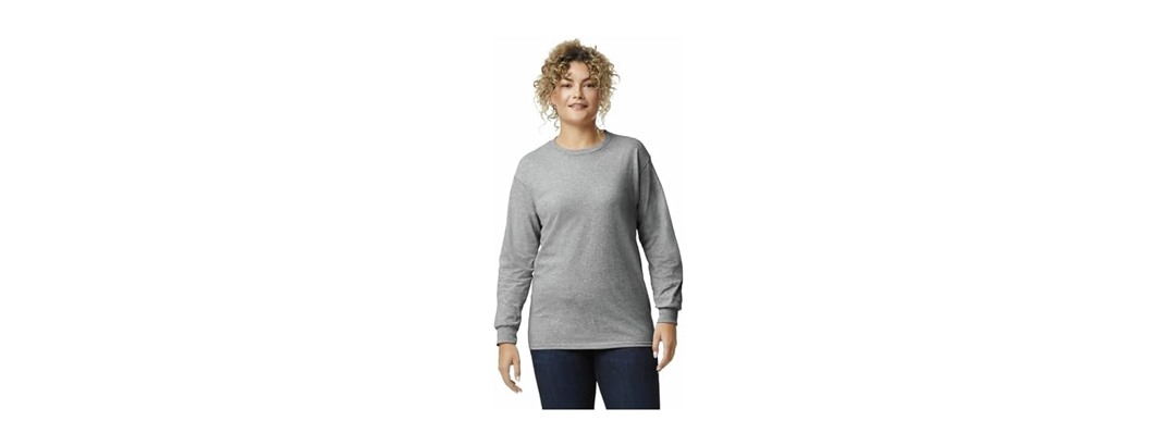 Gildan Unisex Ultra Cotton Long Sleeve, 72-Pack