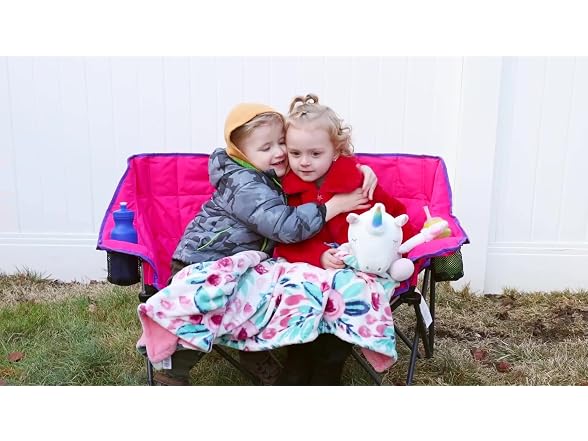 SUNNYFEEL Pink Kids Double Camping Chair