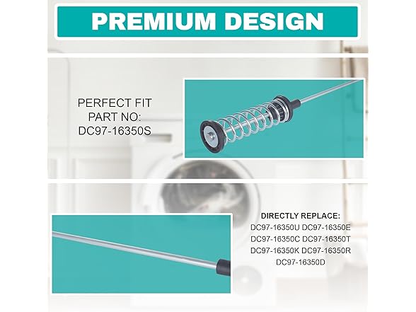 Premium Washer Damper Suspension Rods