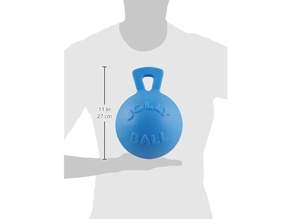 Jolly Pets 8-Inch Tug-n-Toss, Blueberry