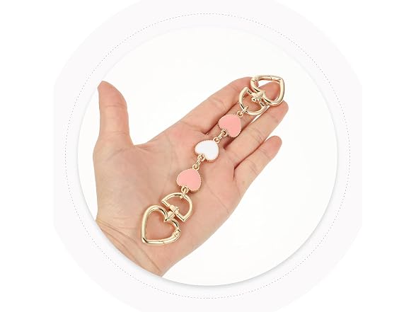 Milisten 3Pcs Bag Extender Chain, Heart