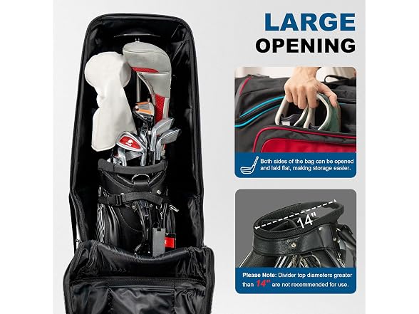 TwilightEmber Hard Case Golf Travel Bag