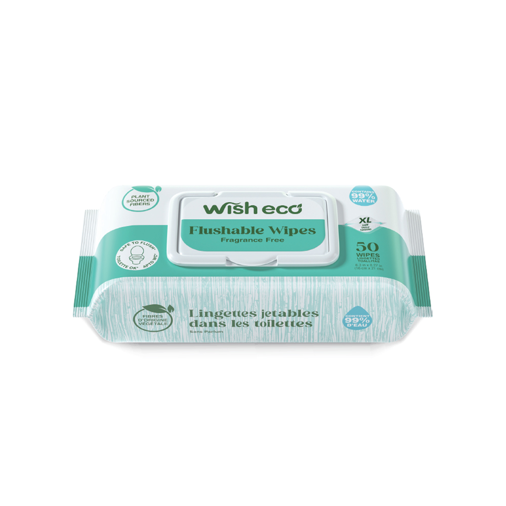 600ct Eco Friendly Flushable Wipes - Gallery 7