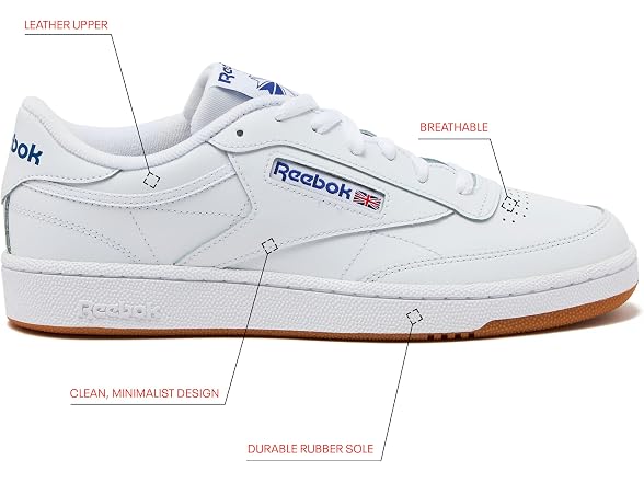 Reebok Men's (6.5) Club C 85 Fashion Sneaker