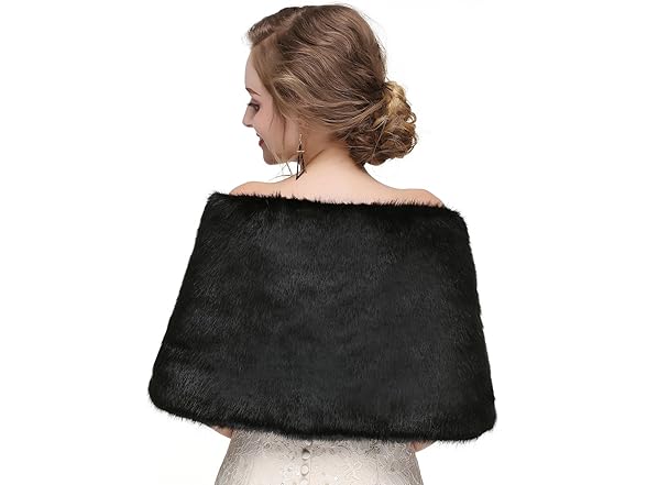 CanB Women's Winter Faux Rabbit Fur