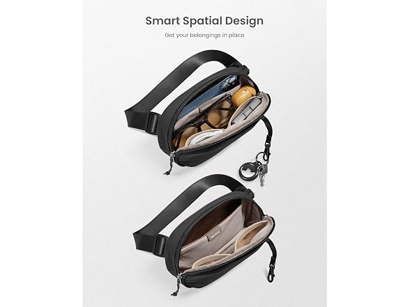 tomtoc 1.5L RFID Belt Bag & Sling Bag