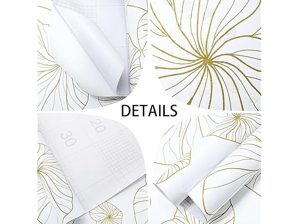 Nukofal Nukofal Gold Peel and Stick Wallpaper L