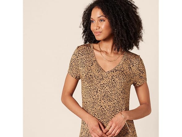 Amazon Essentials Women Jersey V-neck Short Dress