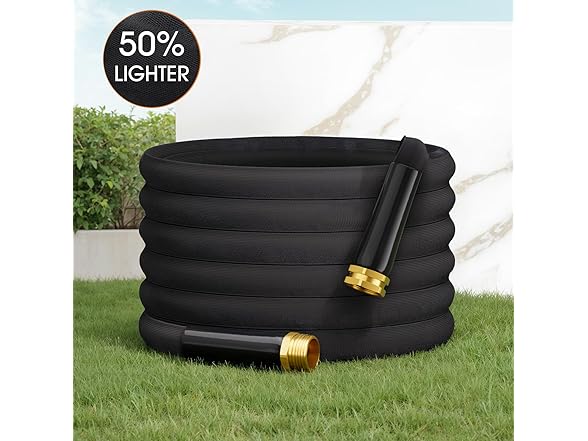 2025 Upgraded 50FT Non-Expanding Garden Hose