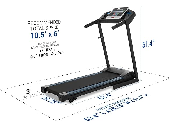 XTERRA TR150 Folding Smart Treadmill