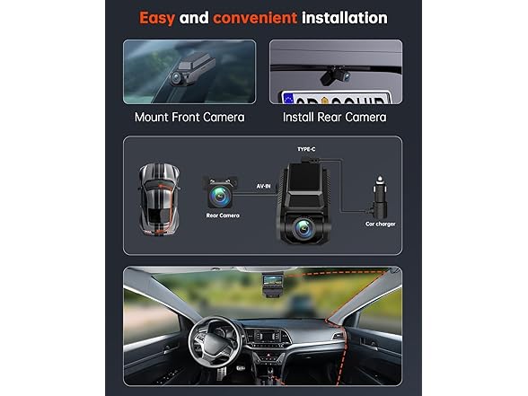 4K Dash Cam | Front and Rear