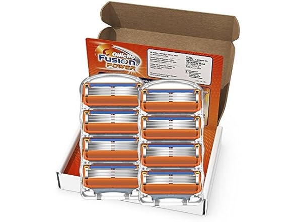 Gillette Fusion Power Men's Razor Blade Refills, 8 Count