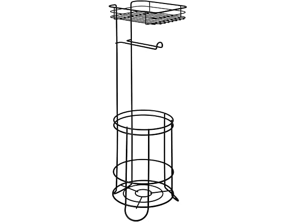 iDesign Weston Toilet Paper Holder Stand with Shelf