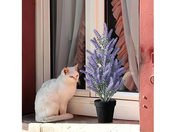 Kmitang Set of 2 Artificial Lavender Plants
