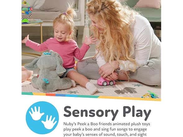 Nuby Peek a Boo Friends Animated Plush Toy