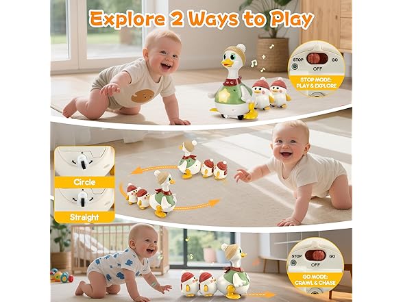 KETIEE Musical Dancing Ducks for Babies