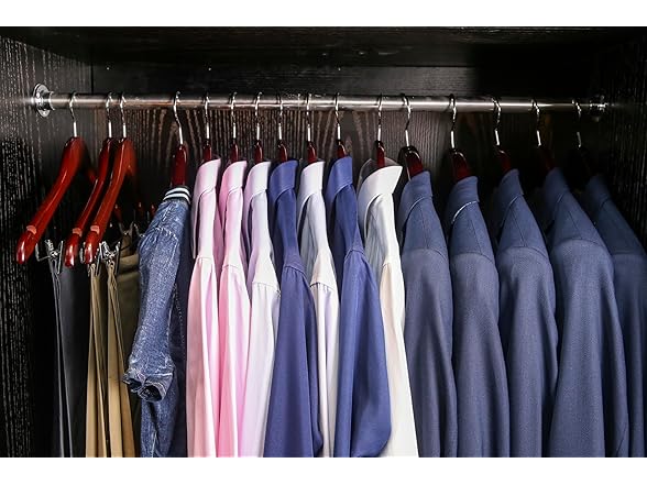 Sukkiri Homu Wooden Hangers 20 Pack Walnut 