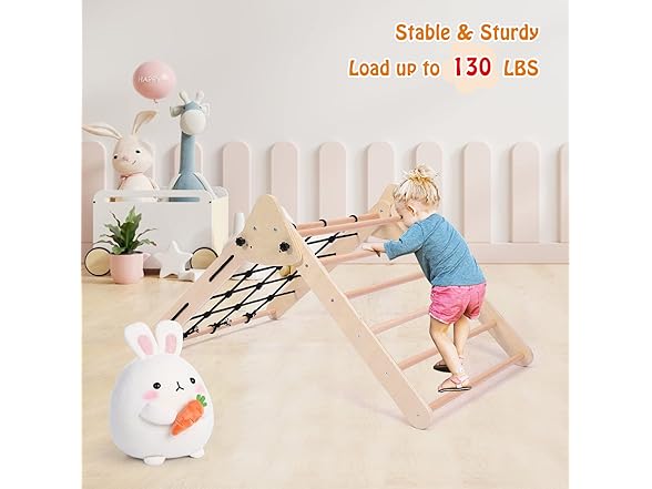 OUTLANE Colorful 2 in 1 Triangle Climber with Ramp