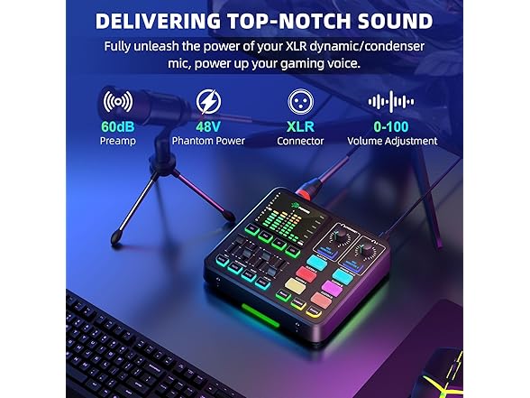 PUPGSIS Gaming Audio Mixer