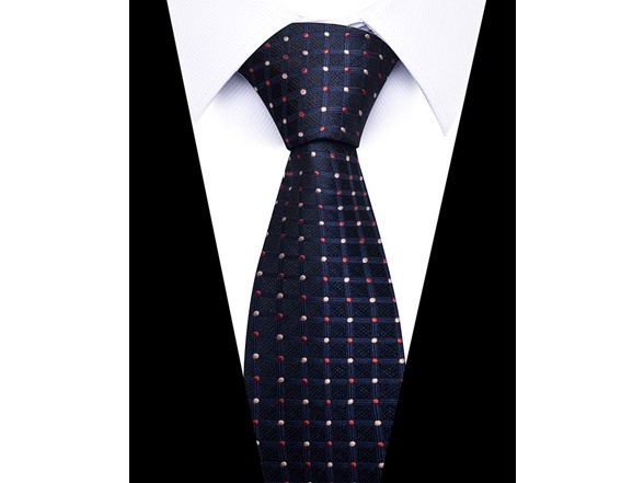 Navy Grid Dot
