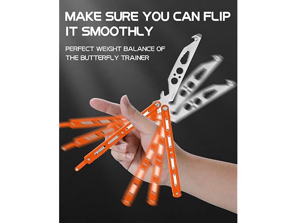 Dispatch Practice Butterfly Knife Orange