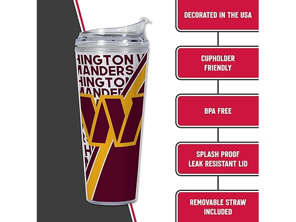 WASHINGTON COMMANDERS 24oz Tumbler
