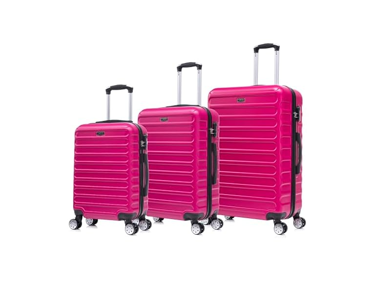 Tucci Italy Carravia Lightweight Travel Suitcase Set of 3