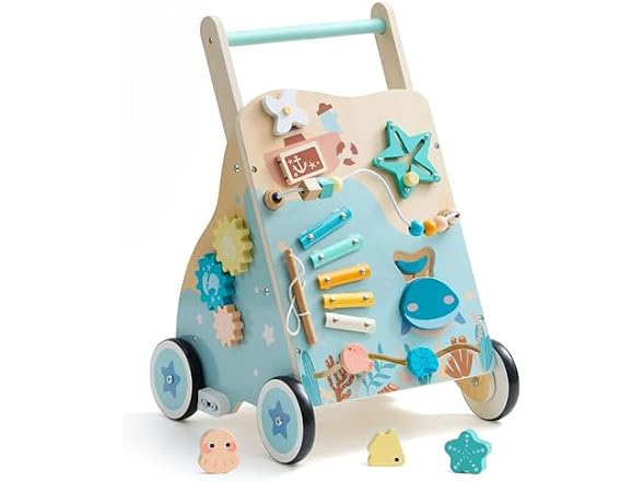ROBUD Wooden Baby Walker