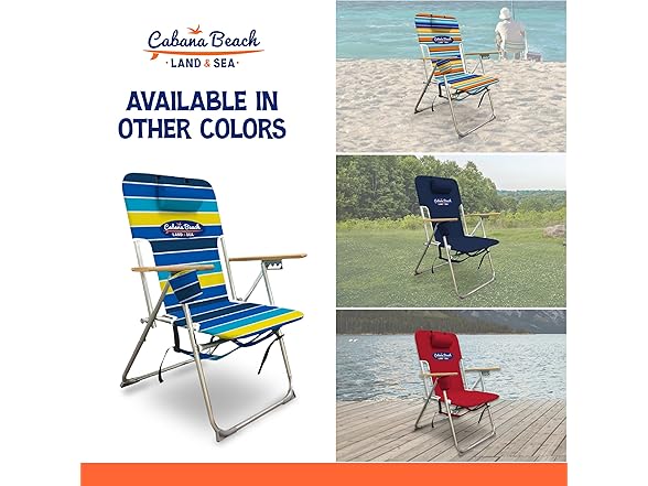 Cabana Beach Folding Chair, Bold Stripe