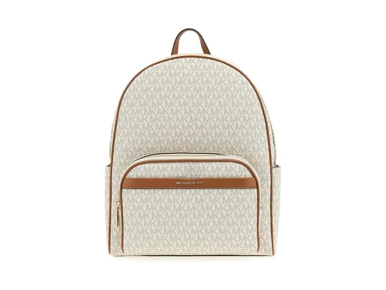 Michael Kors Women's Bex Large Multi-Functional Backpack, Vanilla/Acorn, One Size