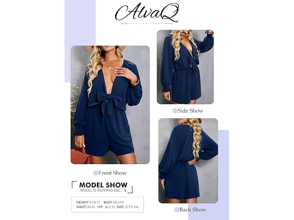 AlvaQ Women (XL) Short Jumpsuits Trendy Pants
