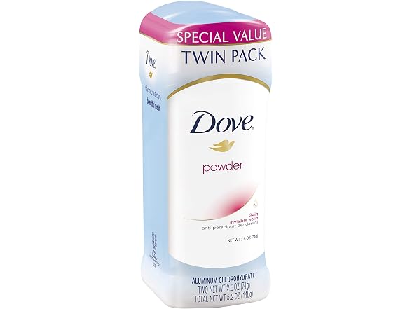 Dove Powder Antiperspirant Single Stick 2.6 oz