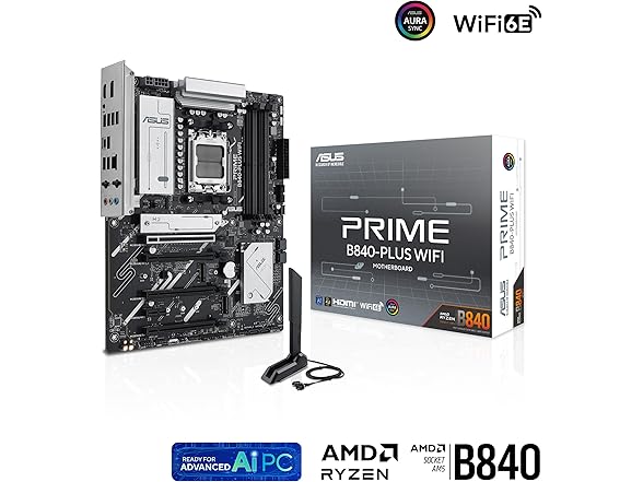 ASUS PRIME B840-PLUS WIFI AMD B840 AM5 