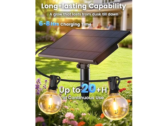 Brightever 3-Pack 150FT Solar String Lights Outdoor Waterproof