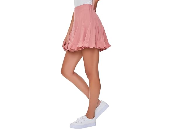 Forever 21 (S) Godet Mini Skirt Pink